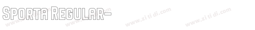 Sporta Regular字体转换